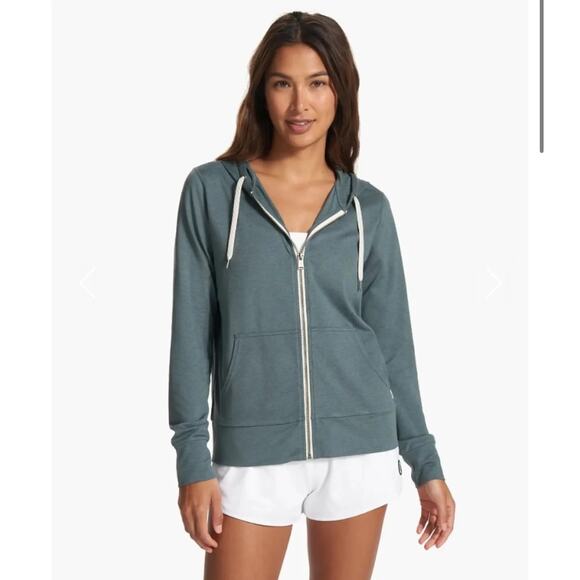Vuori Jackets & Blazers - VUORI Halo Performance 2.0 Hoodie Women's Size Medium Teal Heather